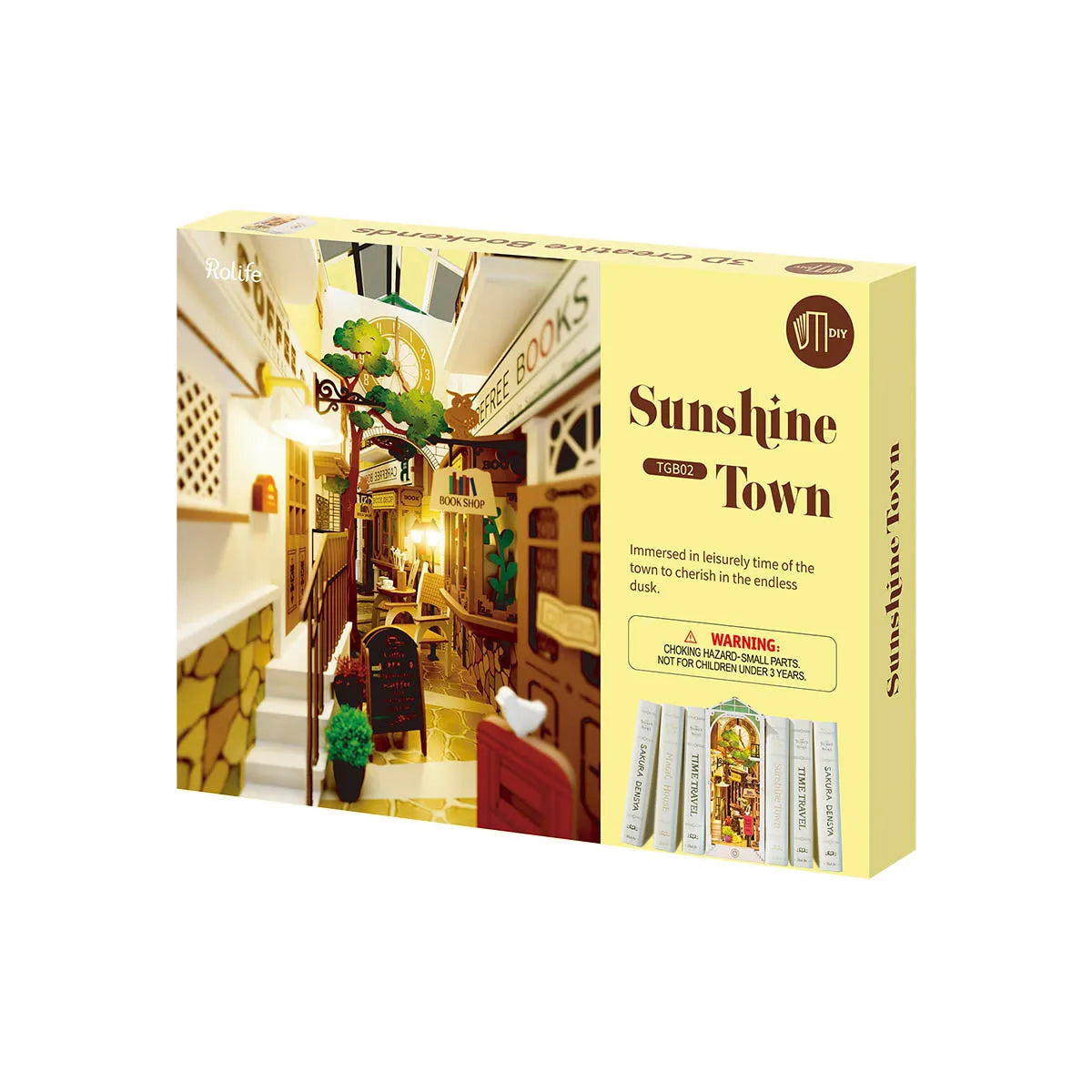 Sunshine Town - Book Nook Shelf Insert 7714