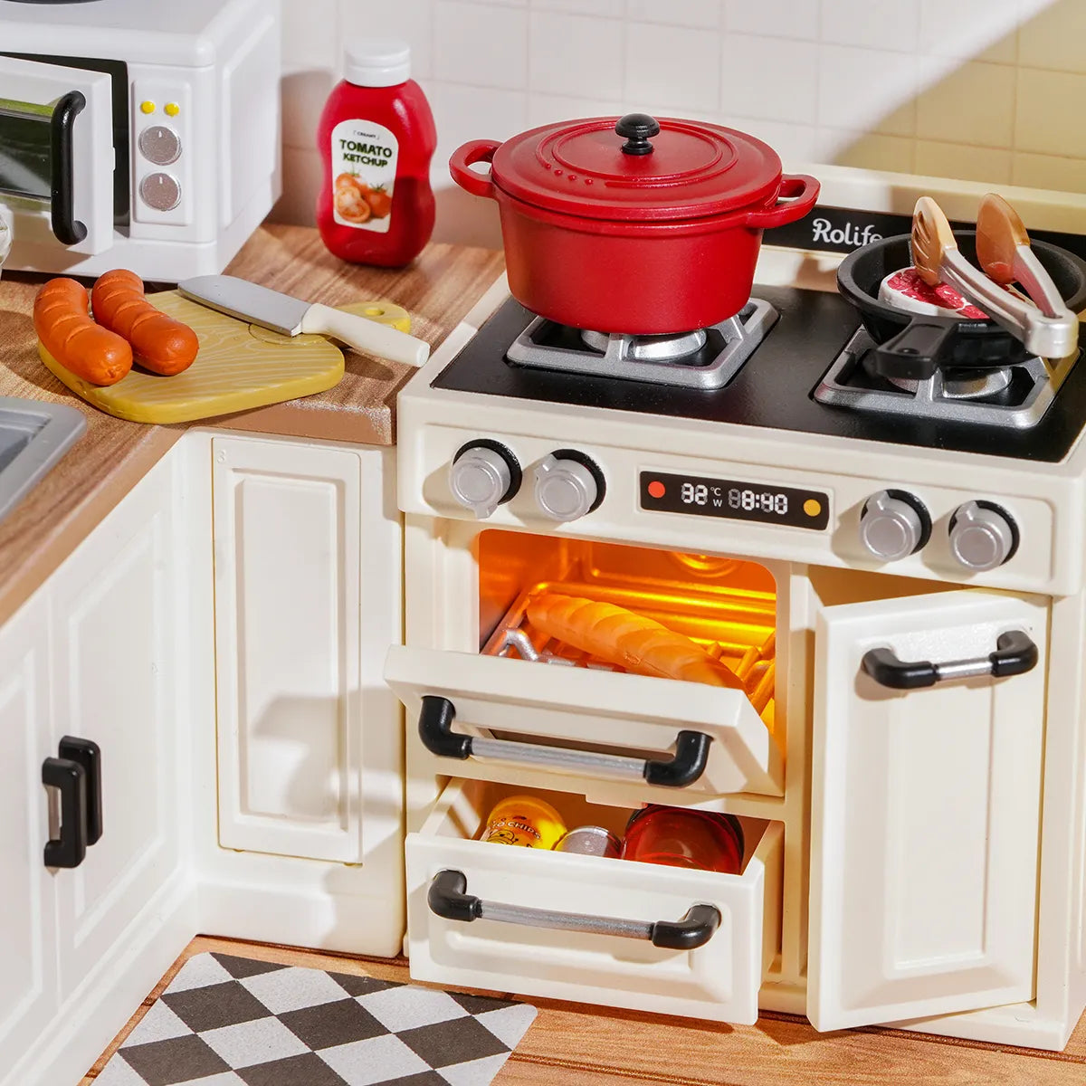 Happy Meals Kitchen - DIY Miniature House 9176