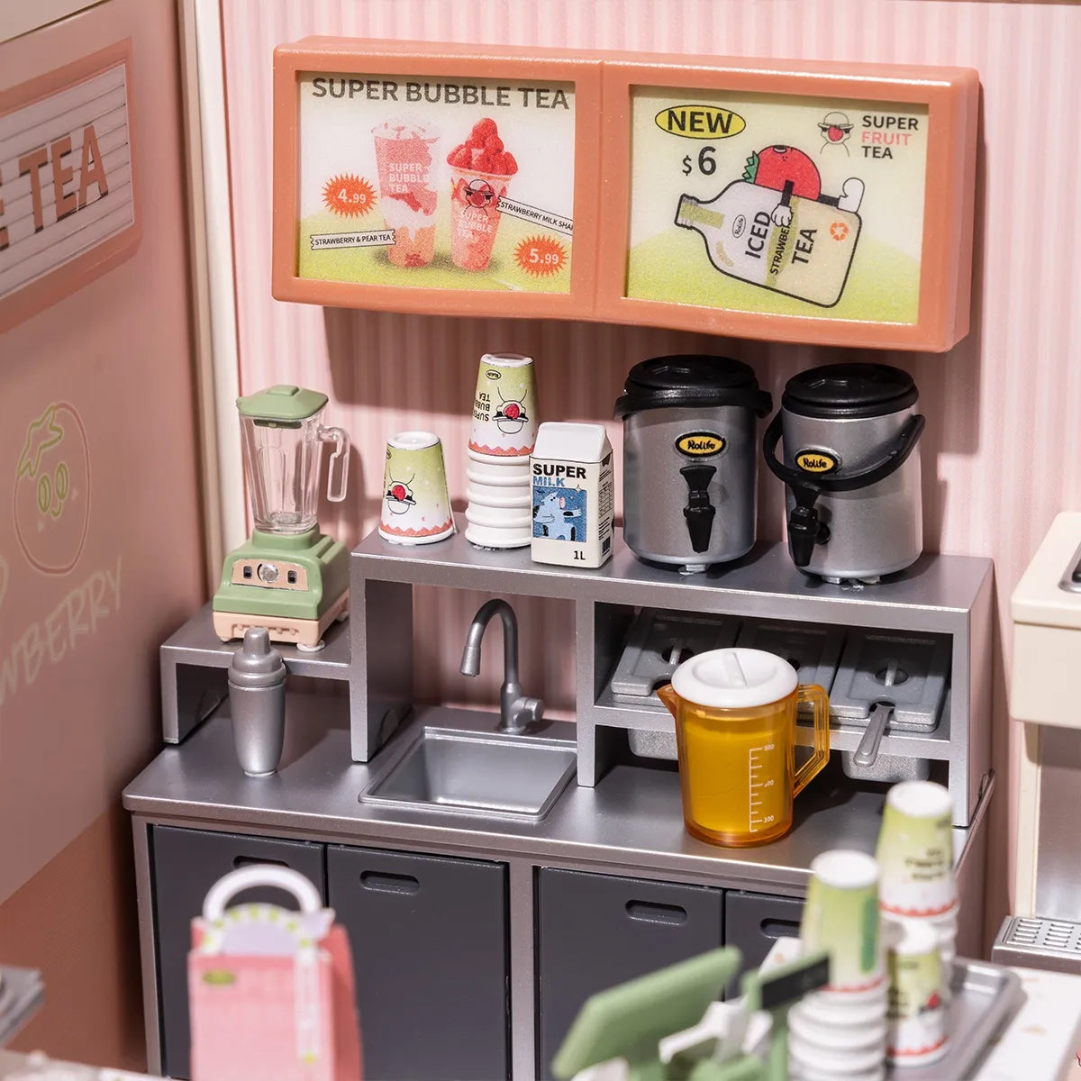 Double Joy Bubble Tea - DIY Miniature House 8728