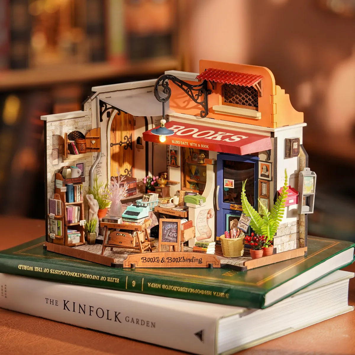 Corner Bookstore - DIY Miniature House 0196