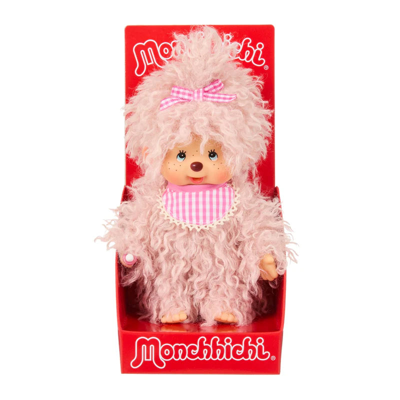 Monchhichi Fluffy Pink Beige Plush 4229