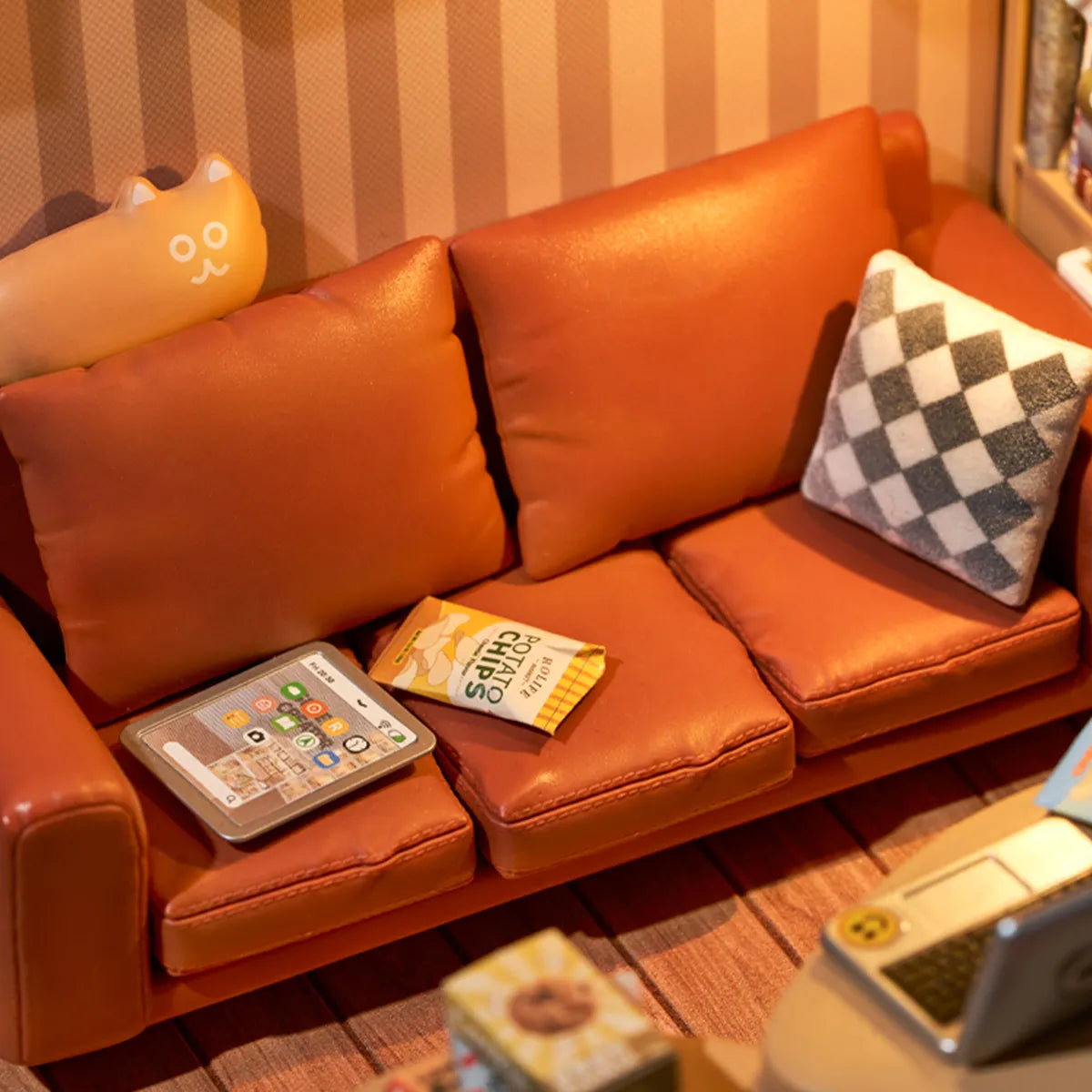 Cozy Living Lounge - DIY Miniature House 9077