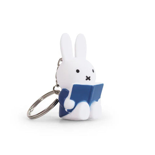 Miffy Atelier Pierre Reading Keychain - Blue 0951