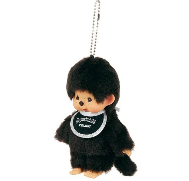 Monchhichi Colors Black Plush Keychain 3468