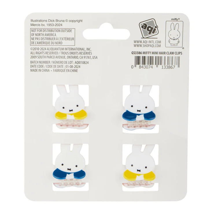 Miffy Mini Claw Clips 3867