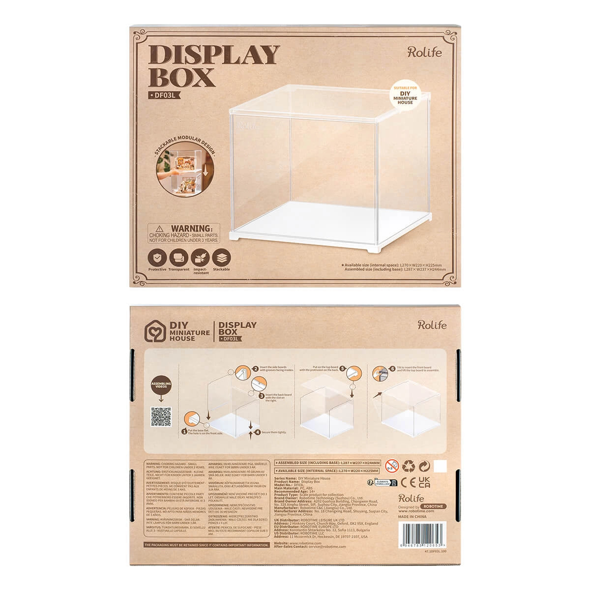 Rolife Miniature House Display Box 0653