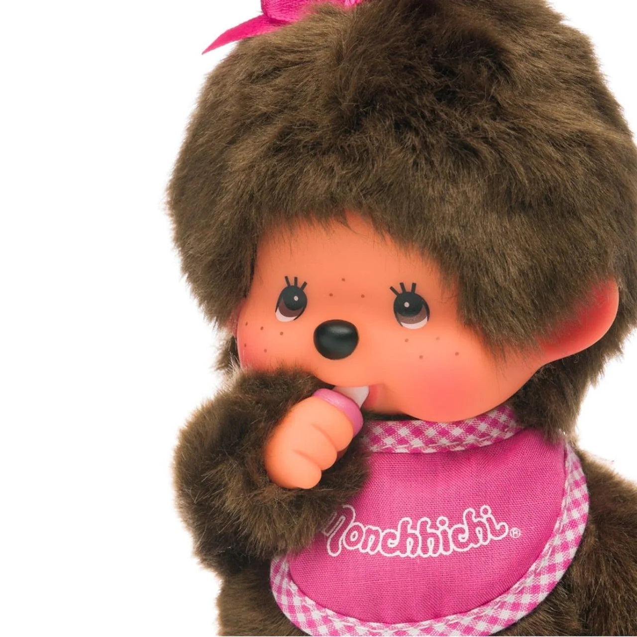 Monchhichi Classic Pink Bib Girl 5078