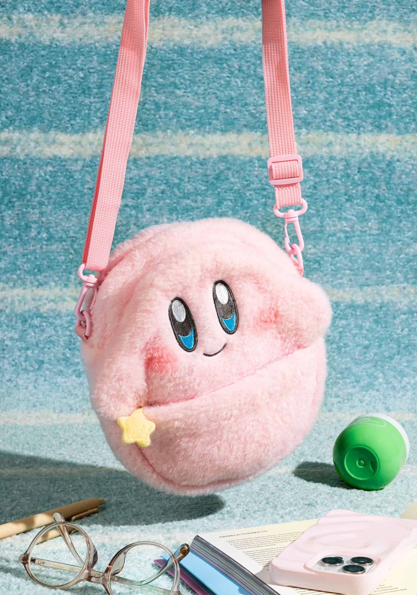 Kirby Smiling Fluffy Sling Bag 5042