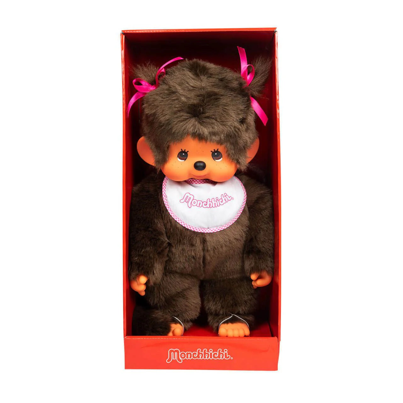 Monchhichi 18 Inch Large Classic Pink Girl Plush Doll Toy 5535
