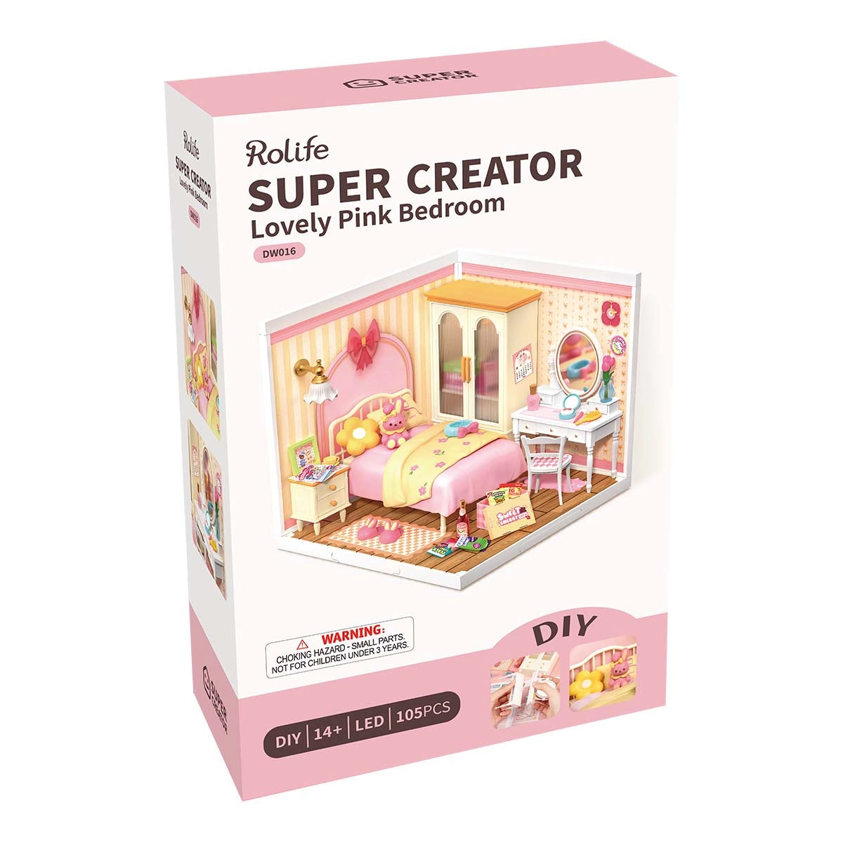 Lovely Pink Bedroom - DIY Miniature House 2169