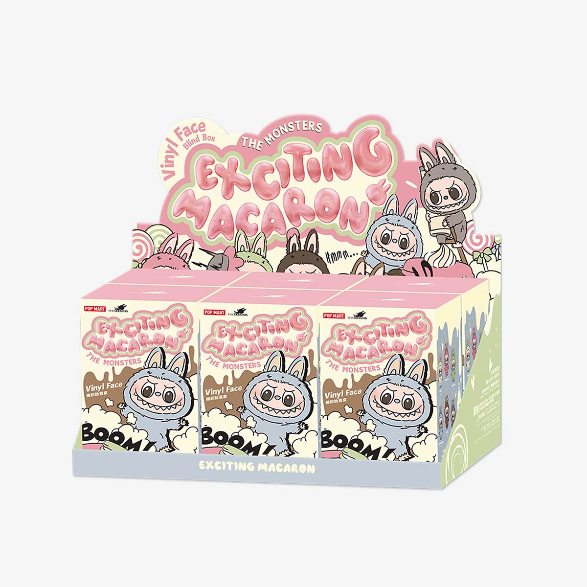 THE MONSTERS Exciting Macaron Labubu Vinyl Face Blind Box 4741