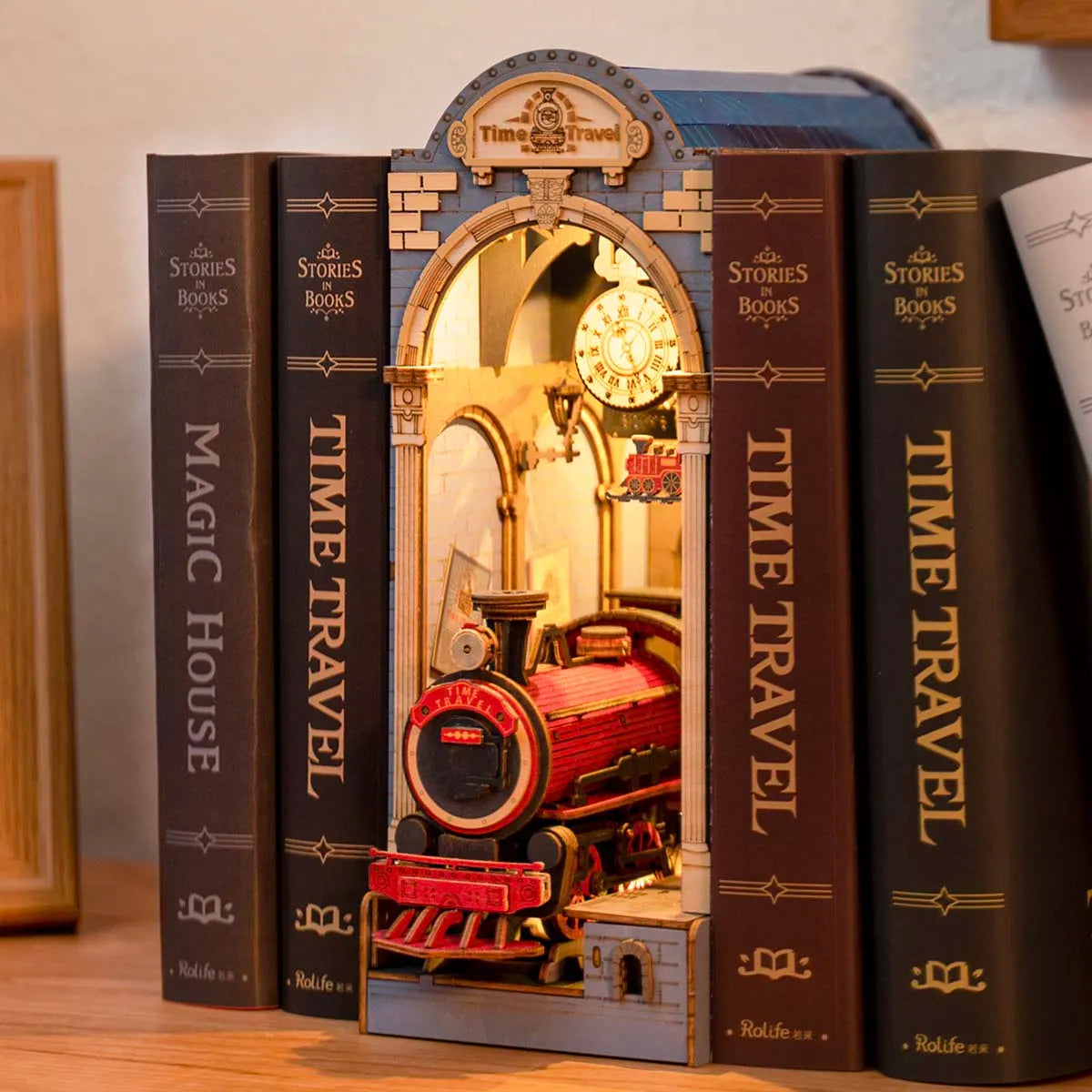 Time Travel - Book Nook Shelf Insert 7721