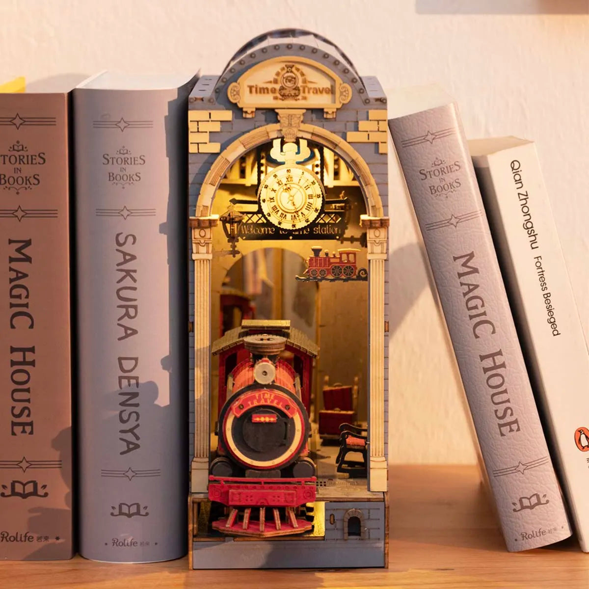 Time Travel - Book Nook Shelf Insert 7721