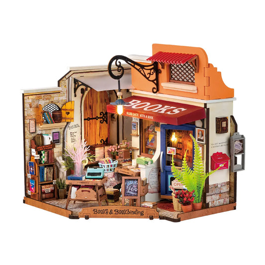 Corner Bookstore - DIY Miniature House 0196