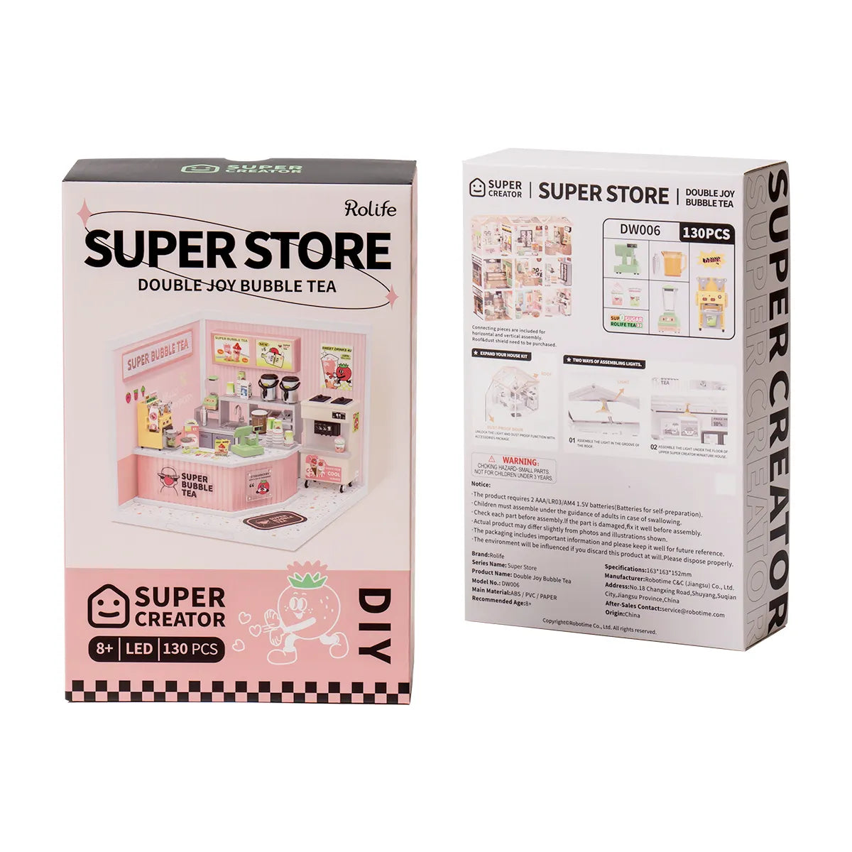 Double Joy Bubble Tea - DIY Miniature House 8728