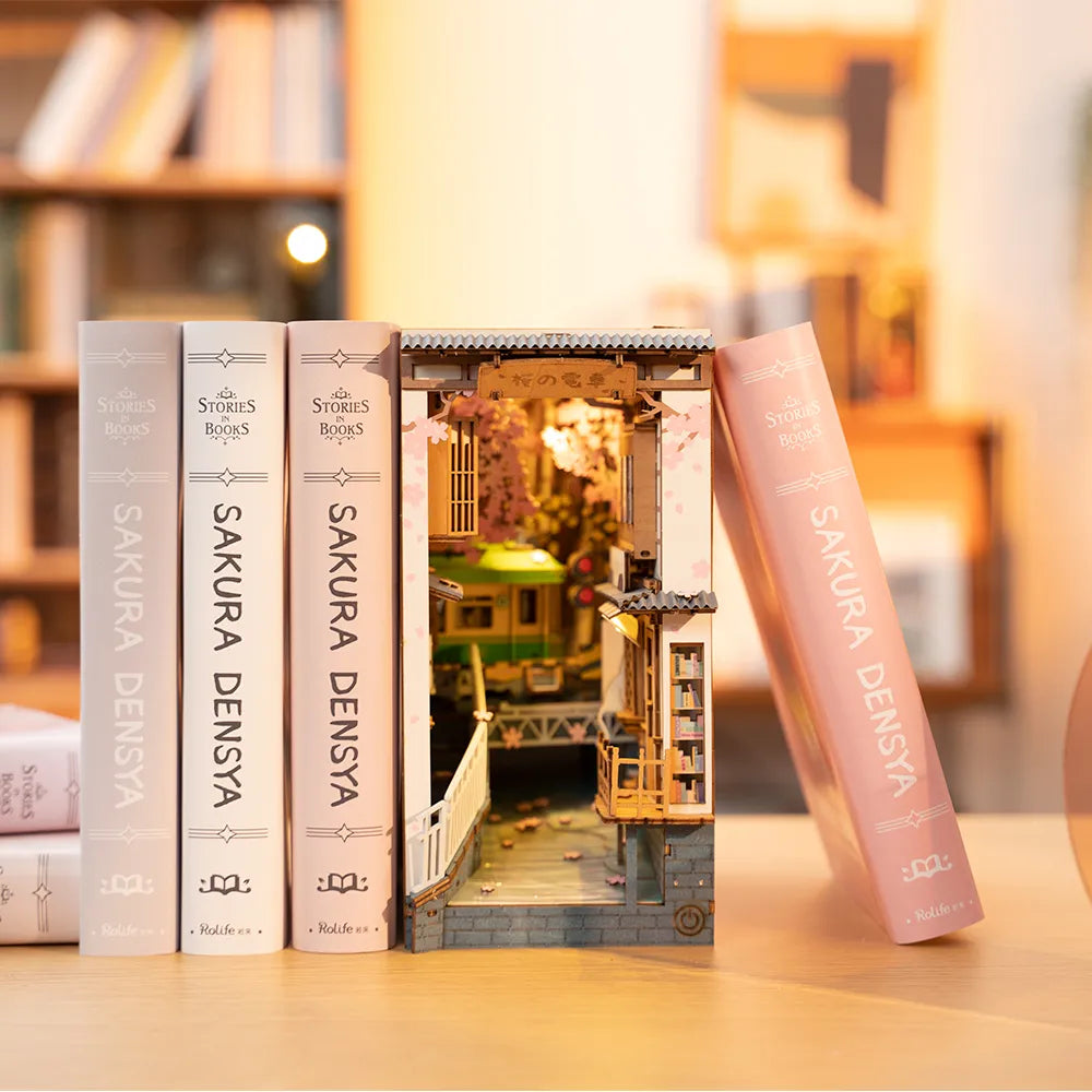 Sakura Densya - Book Nook Shelf Insert 3227