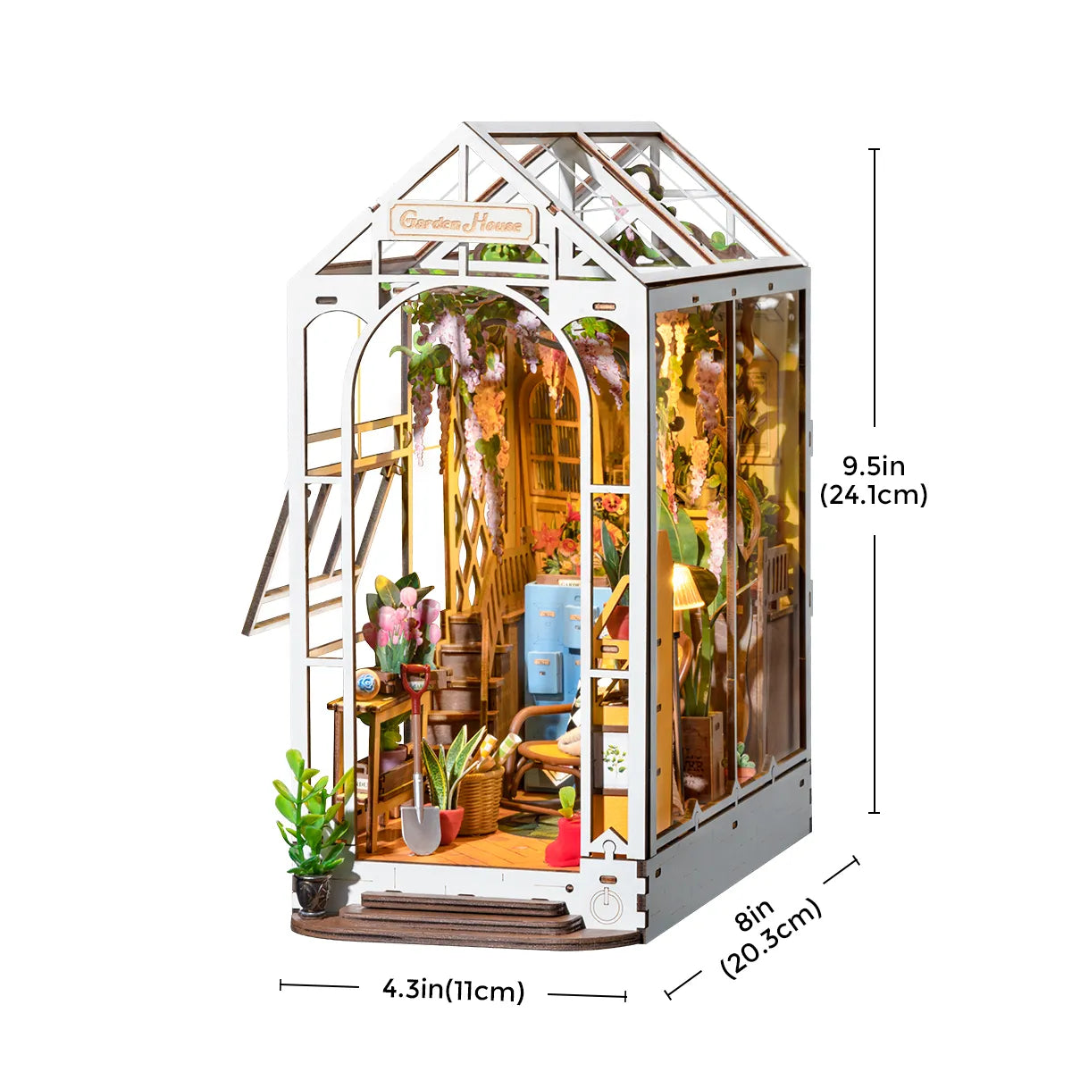 Holiday Garden House - Book Nook Shelf Insert 9145