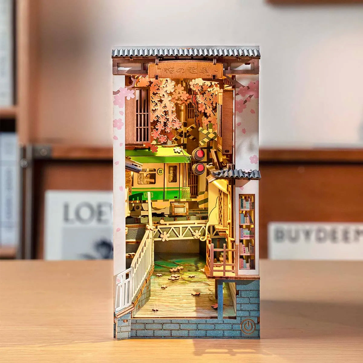 Sakura Densya - Book Nook Shelf Insert 3227
