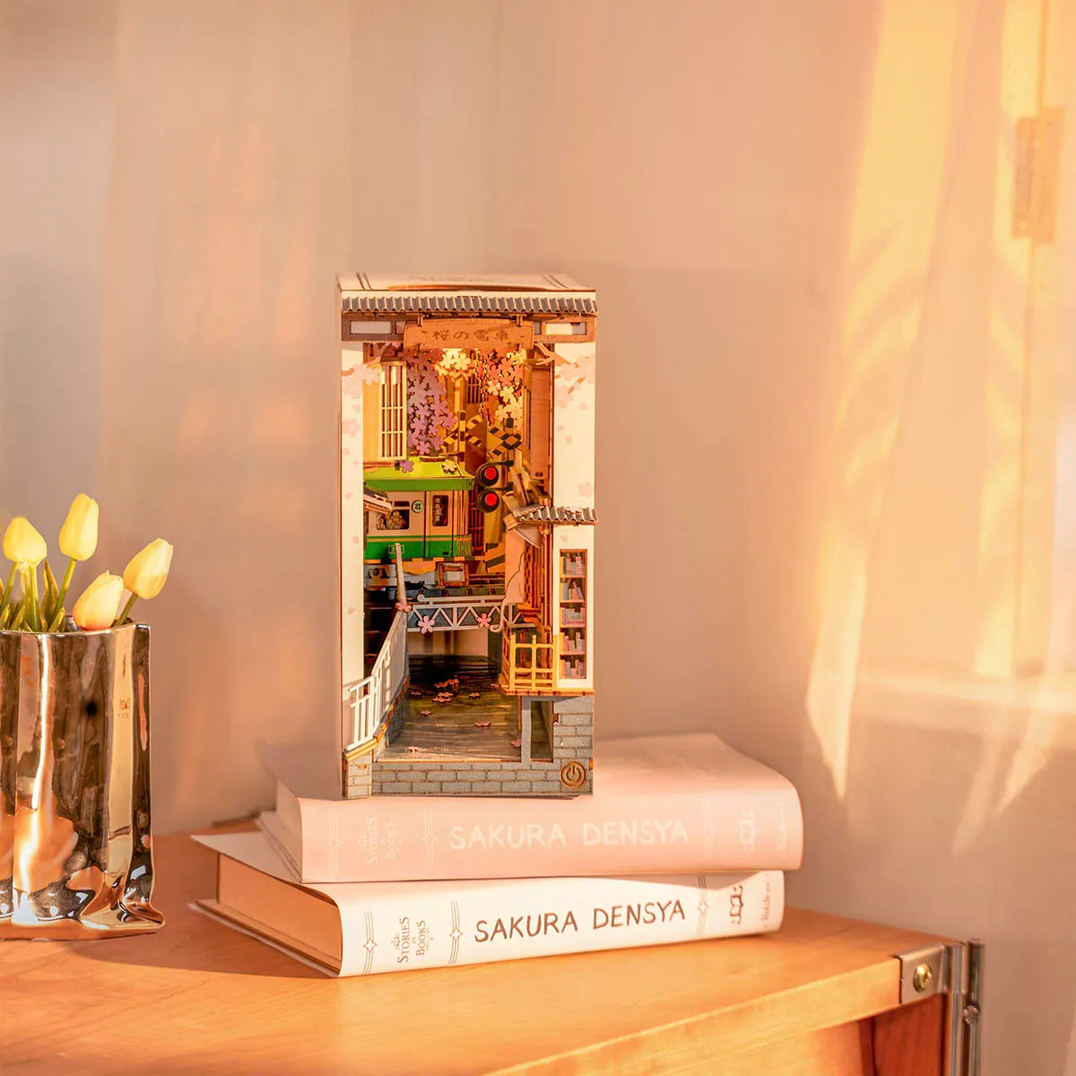 Sakura Densya - Book Nook Shelf Insert 3227