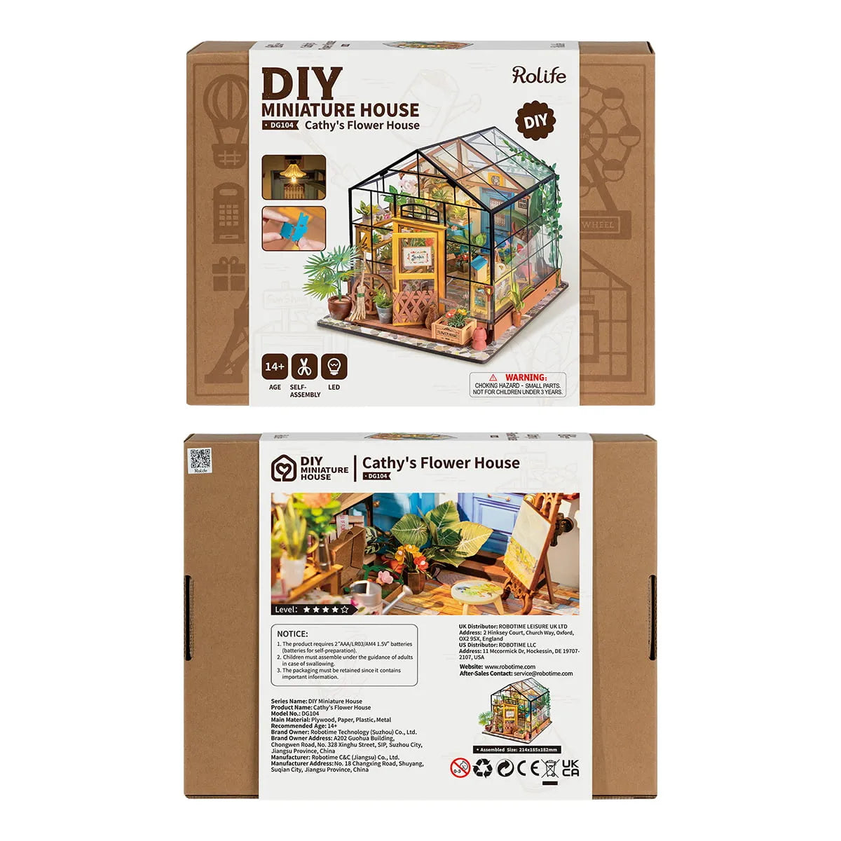 Cathy's Flower House - DIY Miniature House 8736