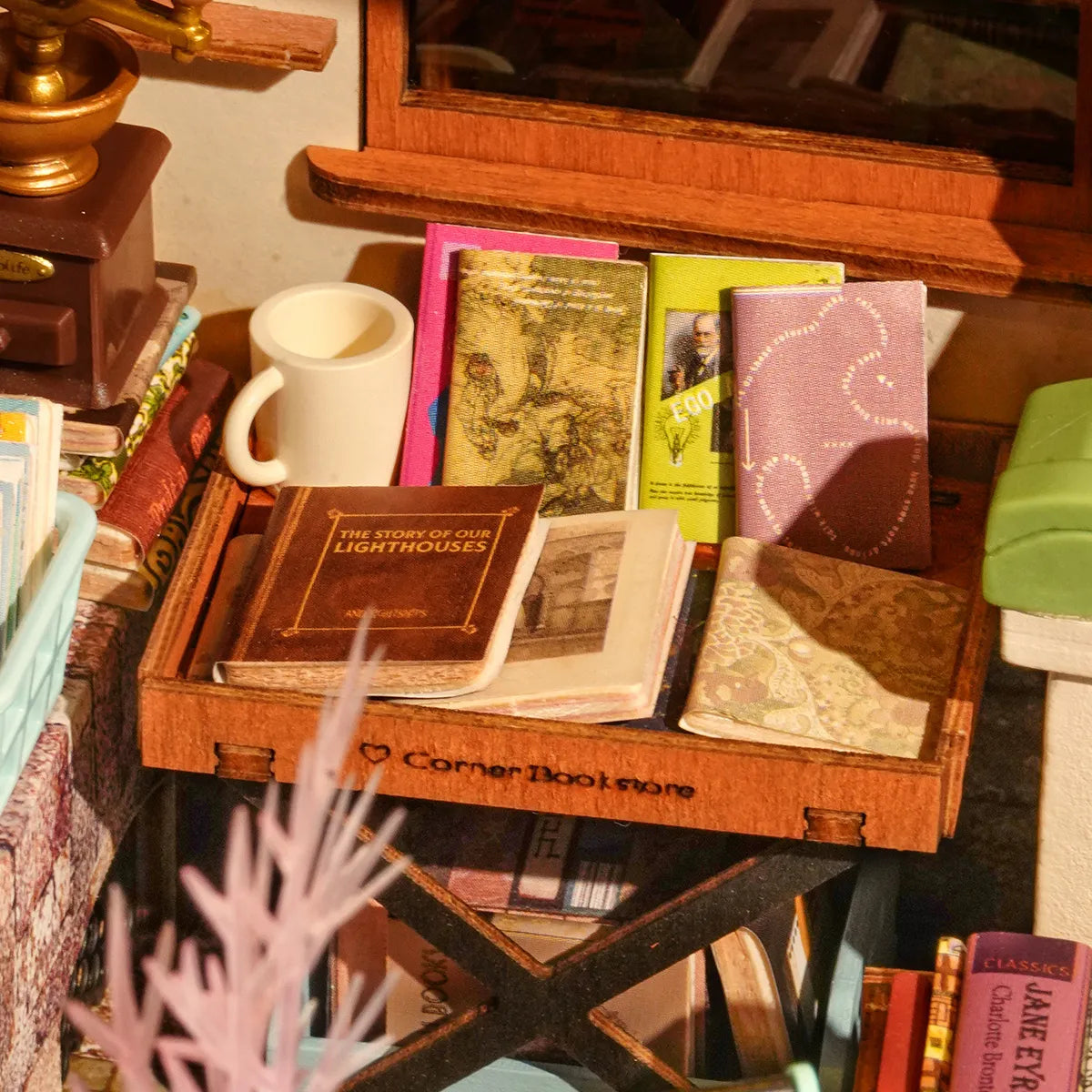 Corner Bookstore - DIY Miniature House 0196