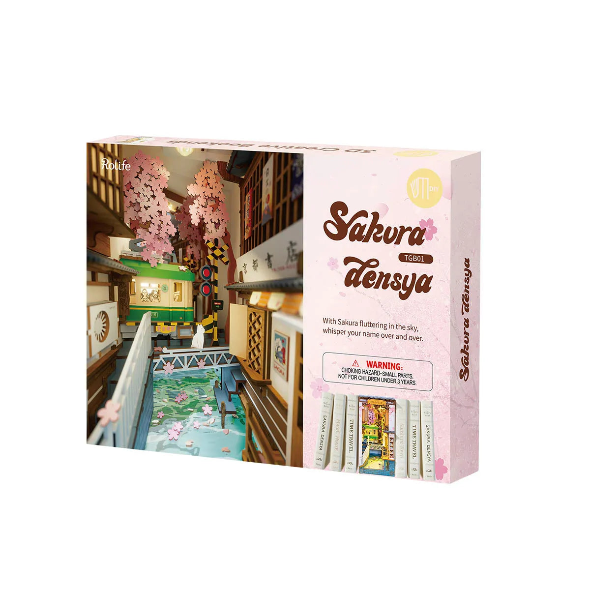 Sakura Densya - Book Nook Shelf Insert 3227