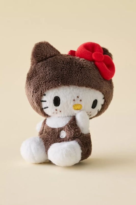 Sanrio Hello Kitty X Monchhichi Plushie Keychain 5141