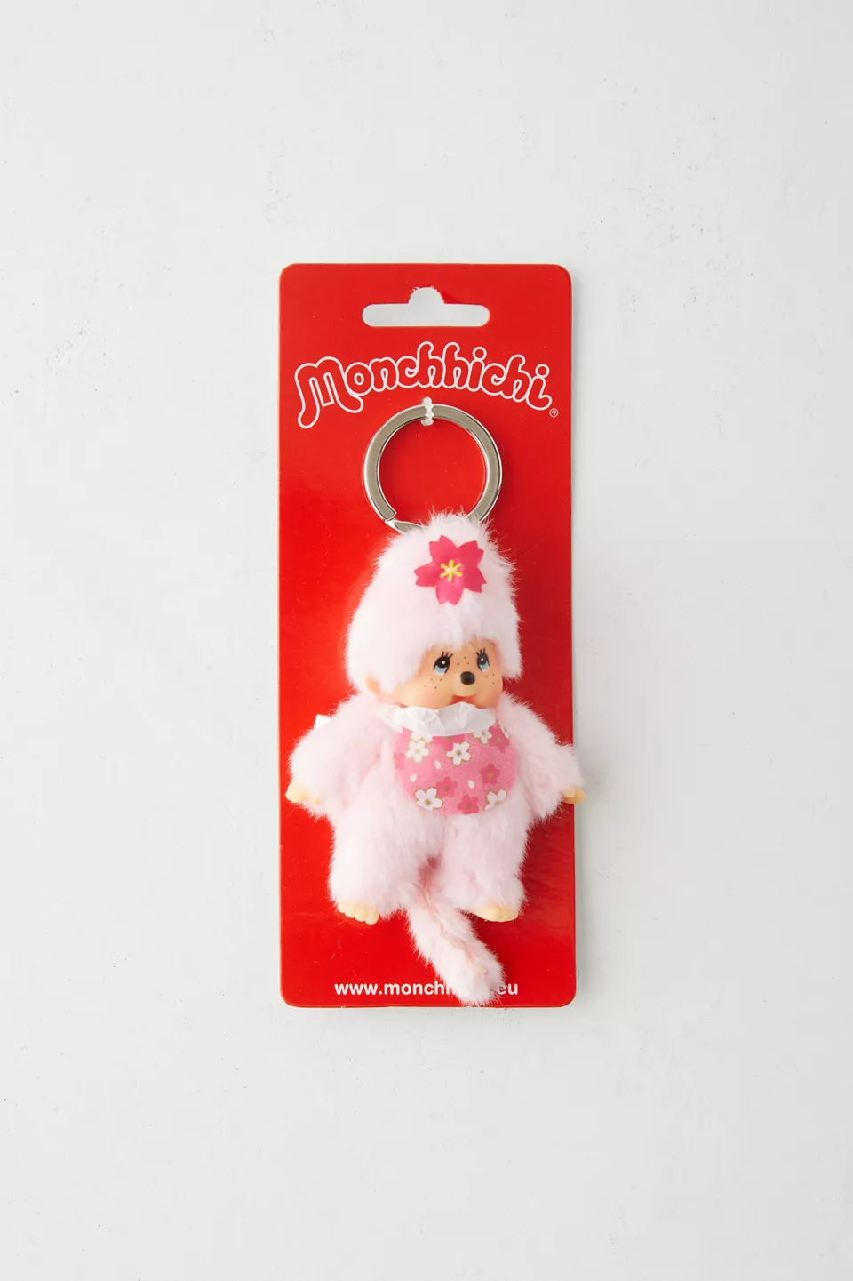 Monchhichi Cherry Blossom Plushie Keychain 2467