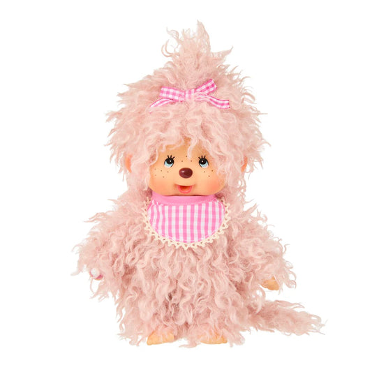 Monchhichi Fluffy Pink Beige Plush 4229