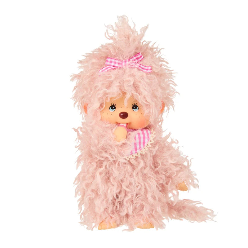 Monchhichi Fluffy Pink Beige Plush 4229