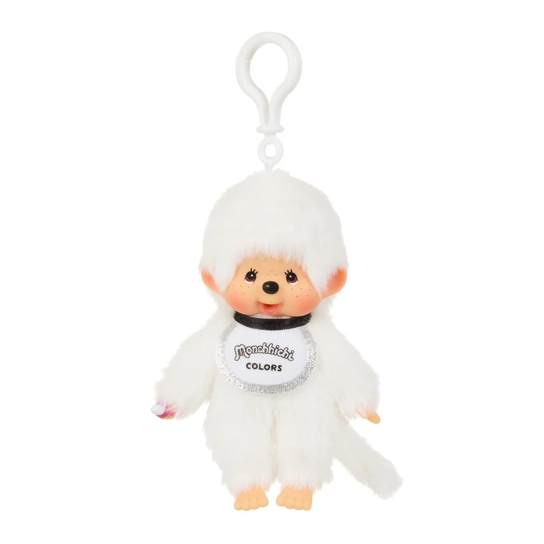 Monchhichi Colors White Plush Keychain 4199