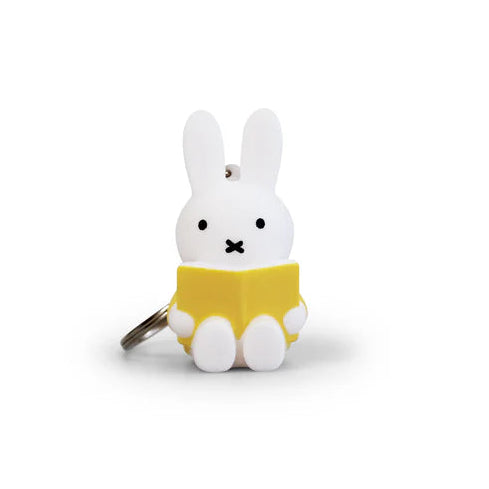 Miffy Atelier Pierre Reading Keychain - Yellow 0999