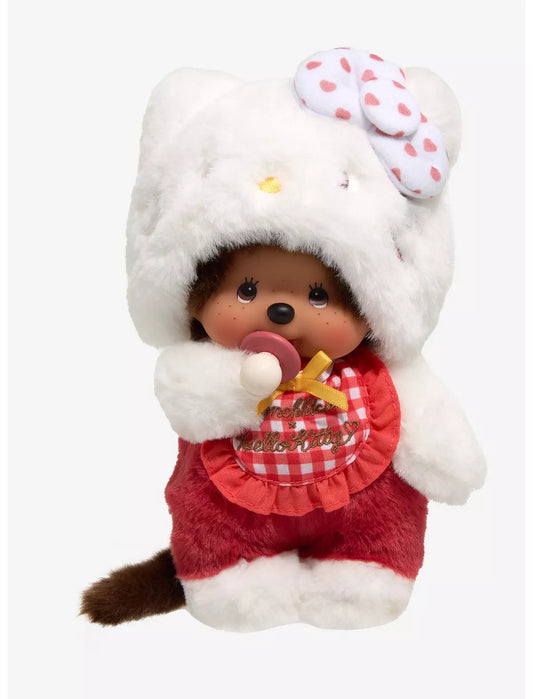 Monchhichi X Hello Kitty Gingham Bib Doll 5882