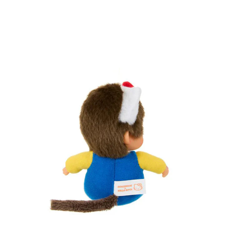 Hello Kitty x Monchhichi Big Head Plush Keychain 5134