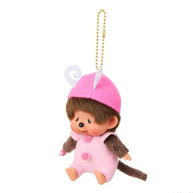 Monchhichi Butterfly Big Face Plush Keychain 6014