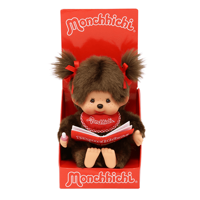 Monchhichi Book Reading Girl Plush 1561