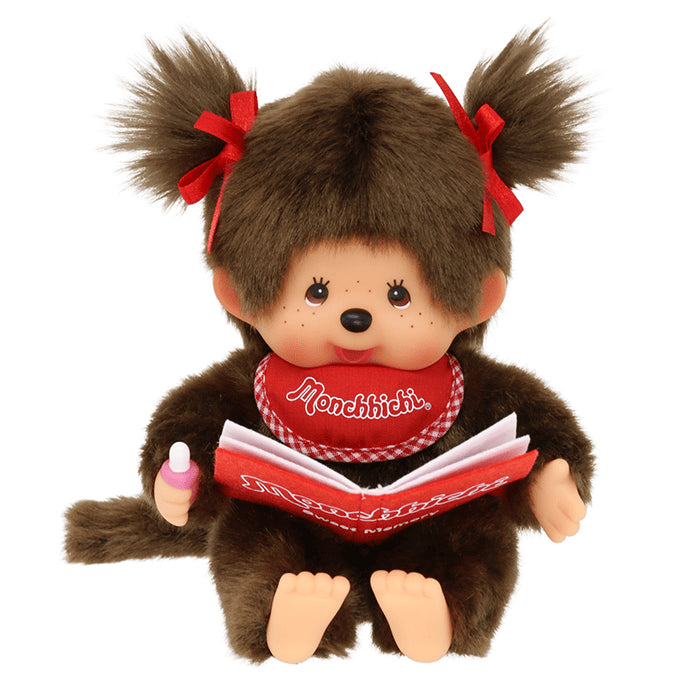 Monchhichi Book Reading Girl Plush 1561