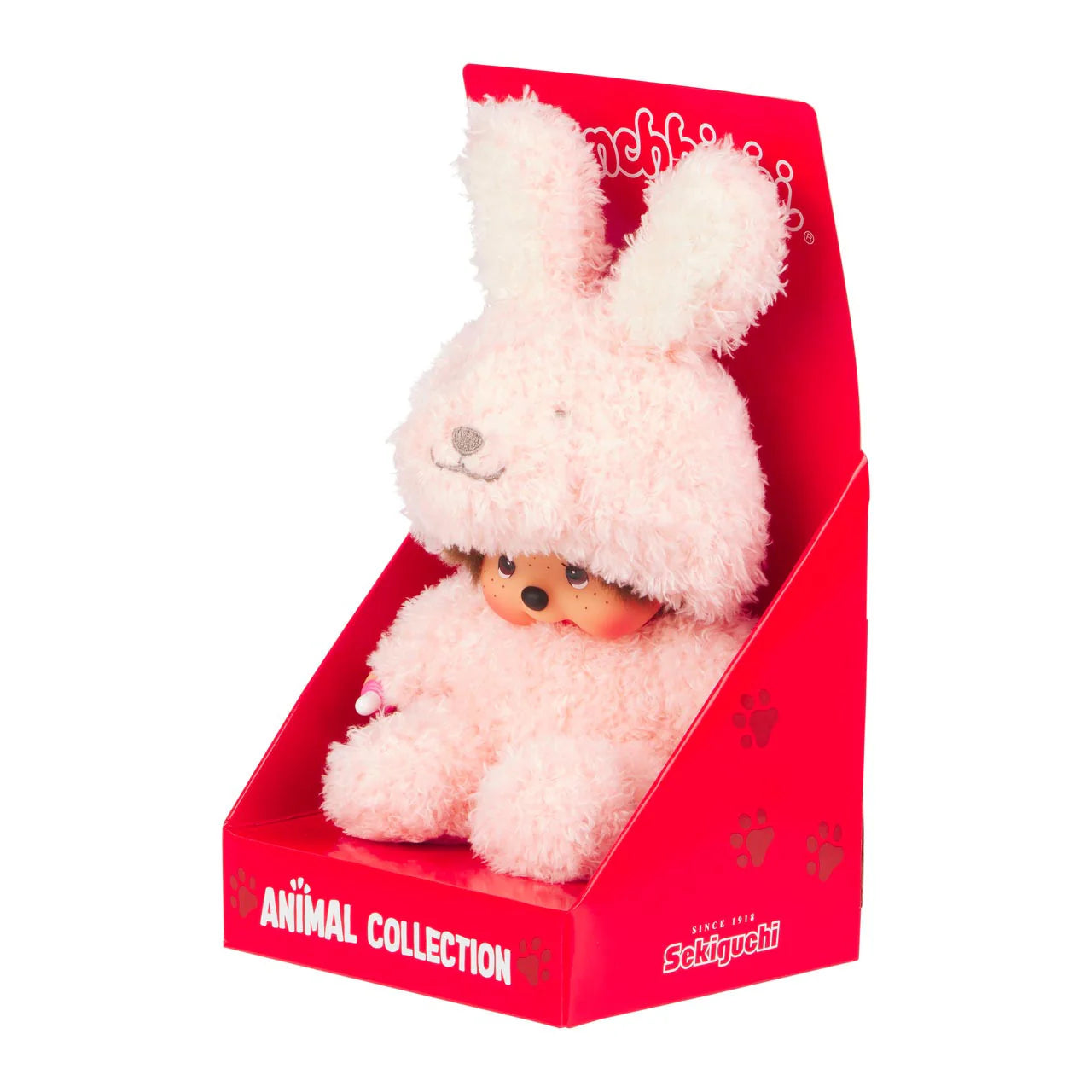 Monchhichi Sitting Fluffy Bunny Plush Doll Toy 5758