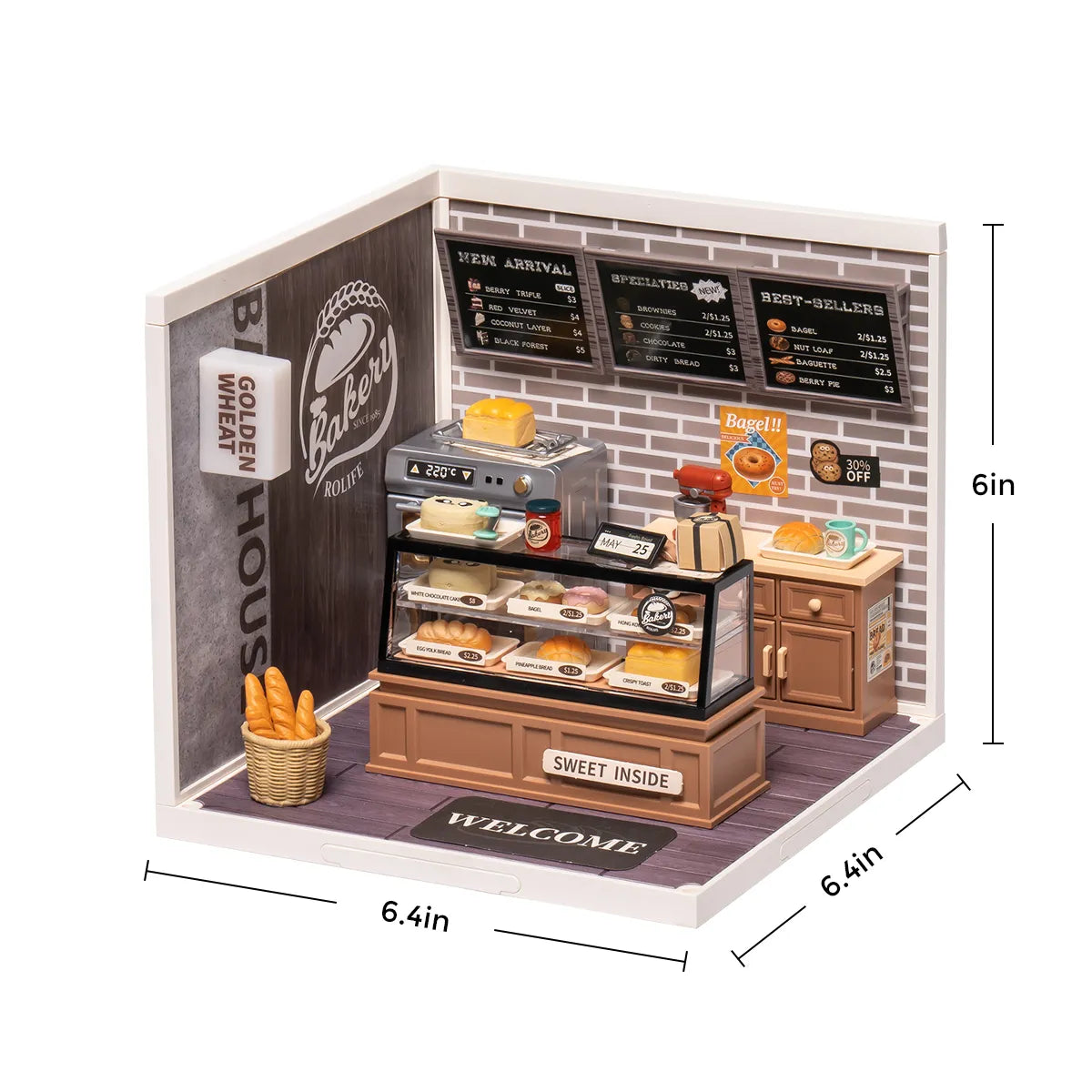 Golden Wheat Bakery - DIY Miniature House 8988