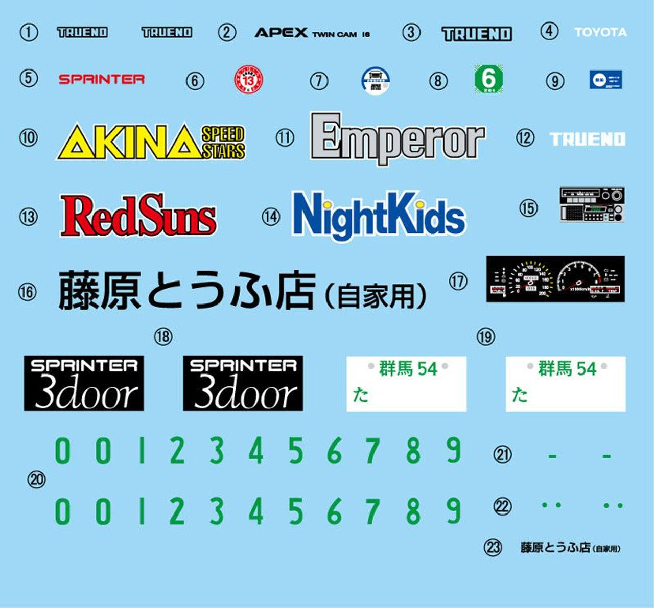 Initial D Trueno AE86 Carbon Bonnet Takumi Fujiwara Build Kit 3947