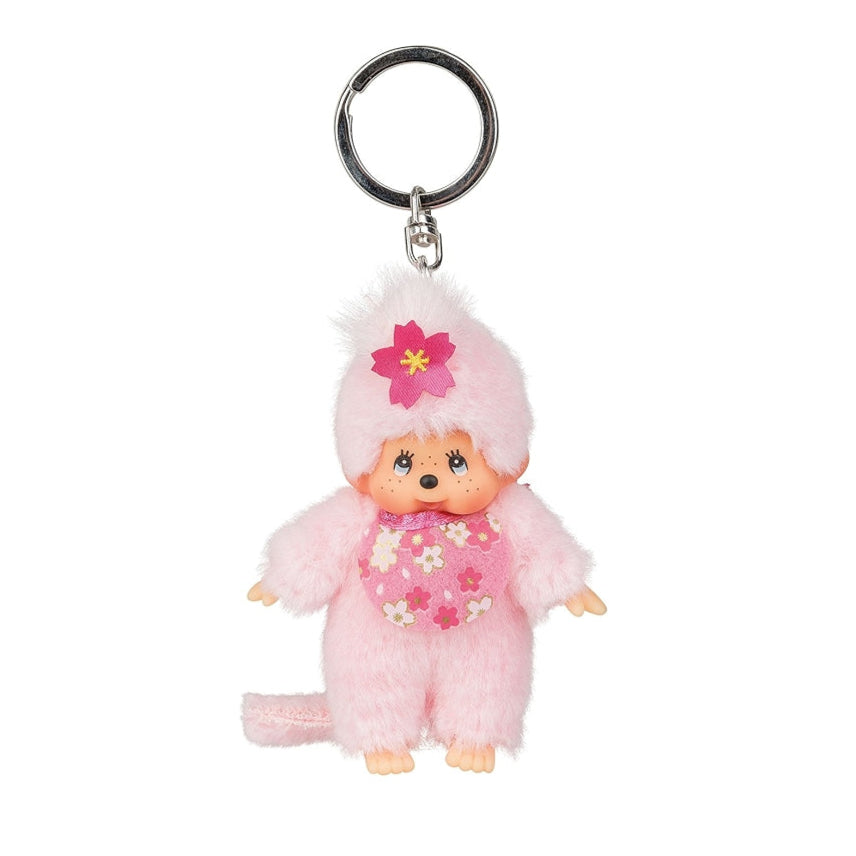 Monchhichi Cherry Blossom Plushie Keychain 2467