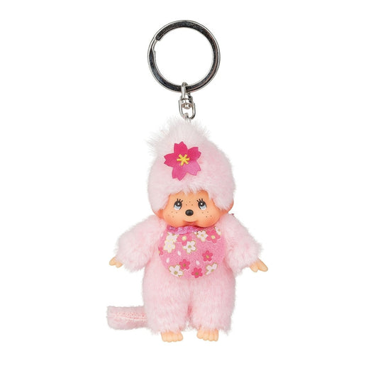 Monchhichi Cherry Blossom Plushie Keychain 2467
