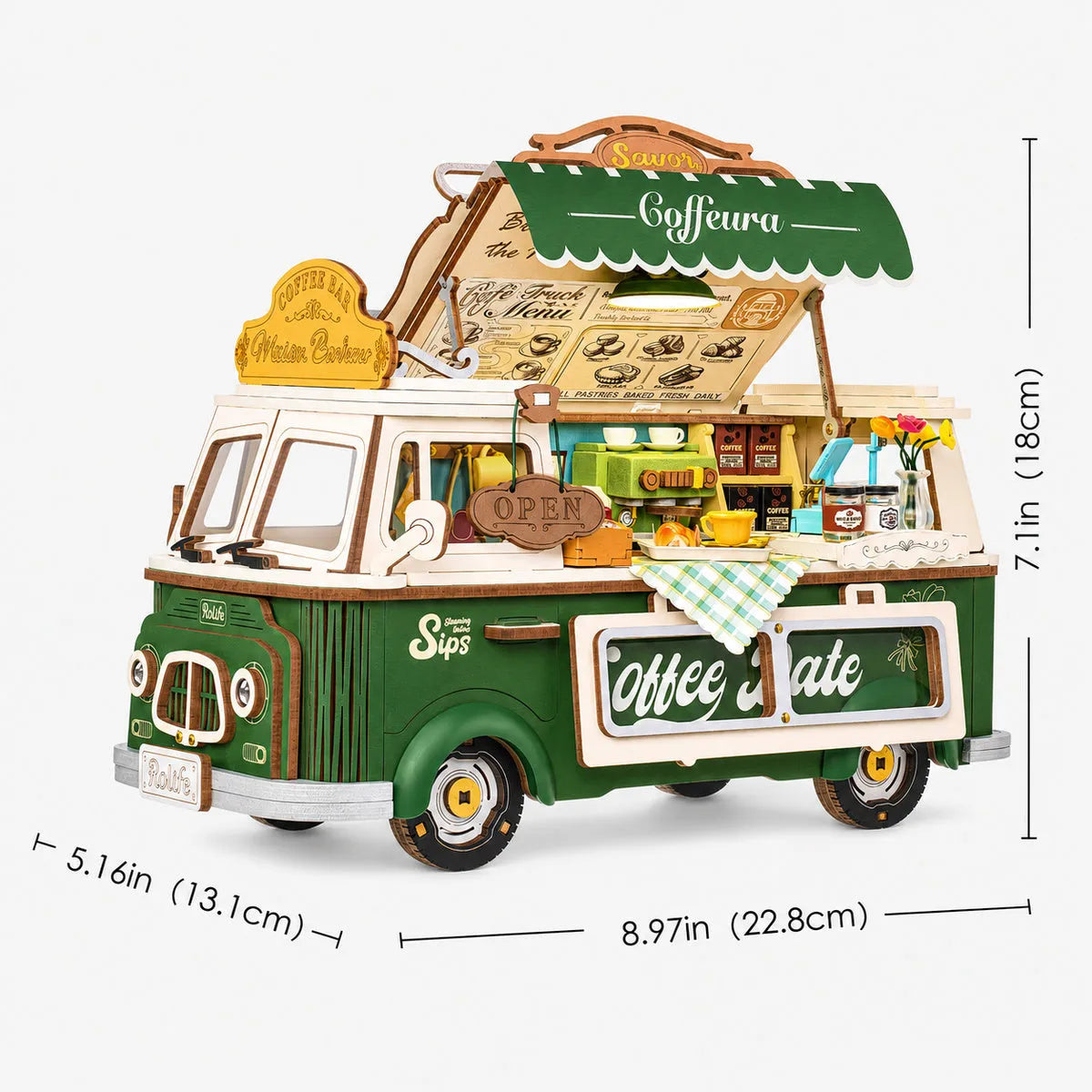 Leo's Coffee Truck - 3D Wooden Puzzle 7188