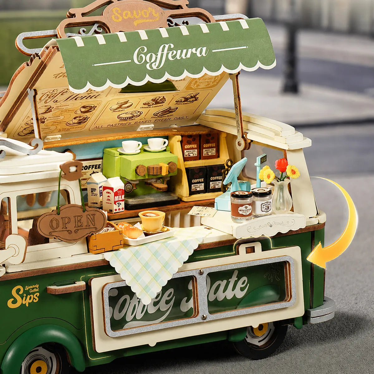Leo's Coffee Truck - 3D Wooden Puzzle 7188