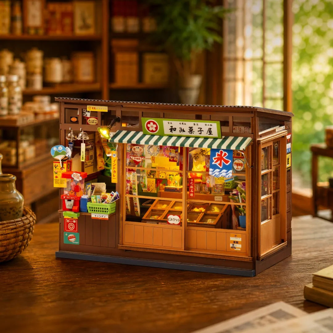 Nostalgic Corner Shop - Book Nook Shelf Insert 8505