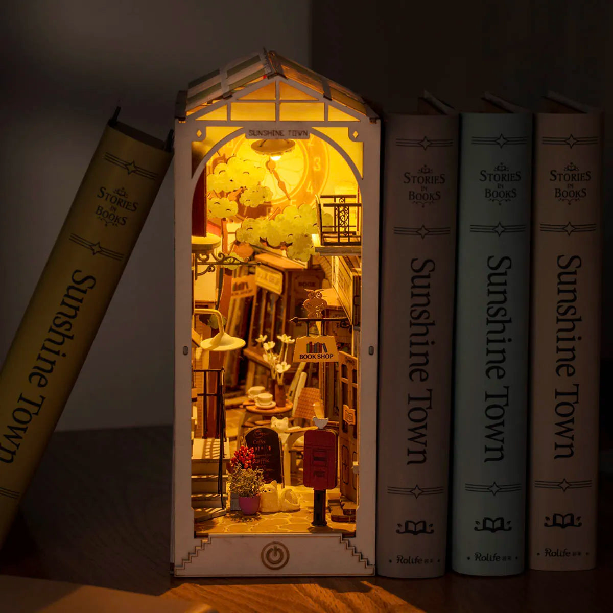 Sunshine Town - Book Nook Shelf Insert 7714