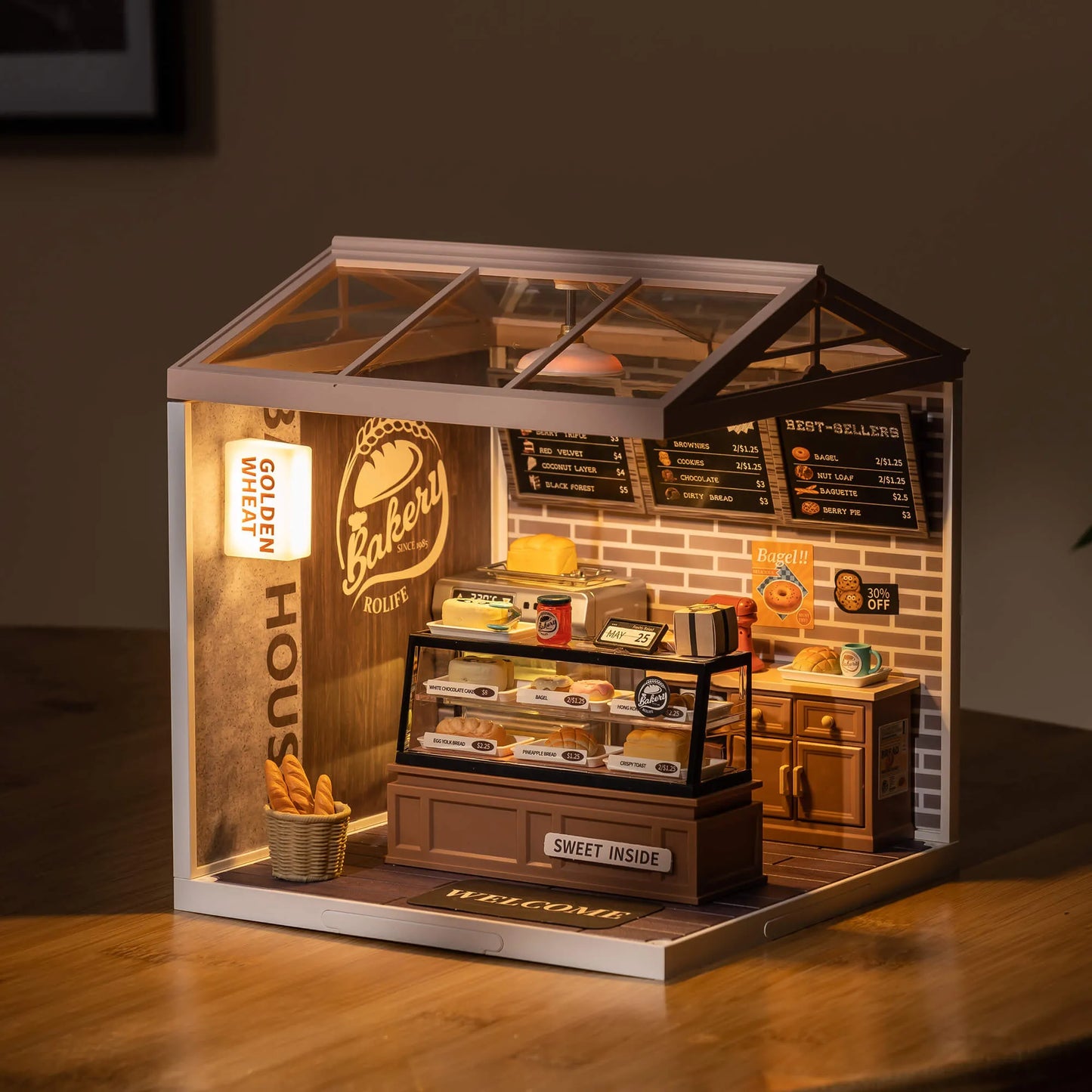 Golden Wheat Bakery - DIY Miniature House 8988