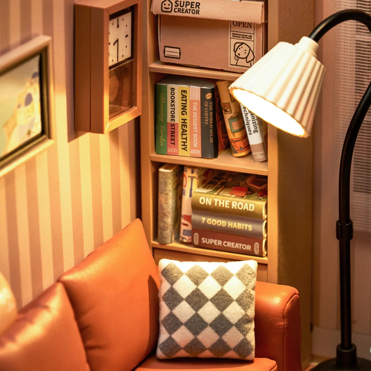 Cozy Living Lounge - DIY Miniature House 9077