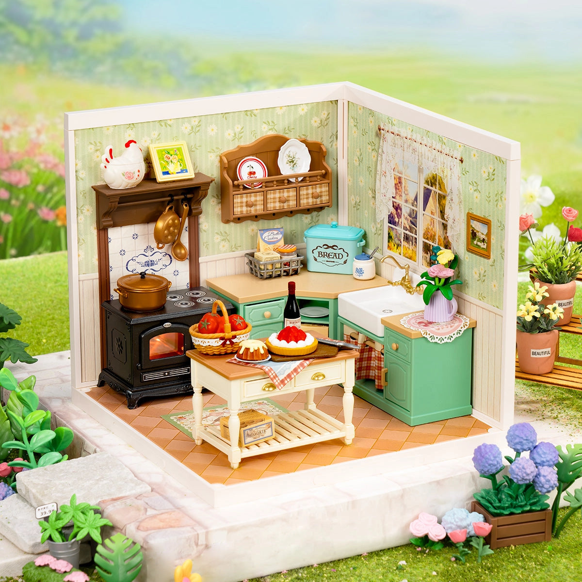 Farmhouse Kitchen - DIY Miniature House 5276
