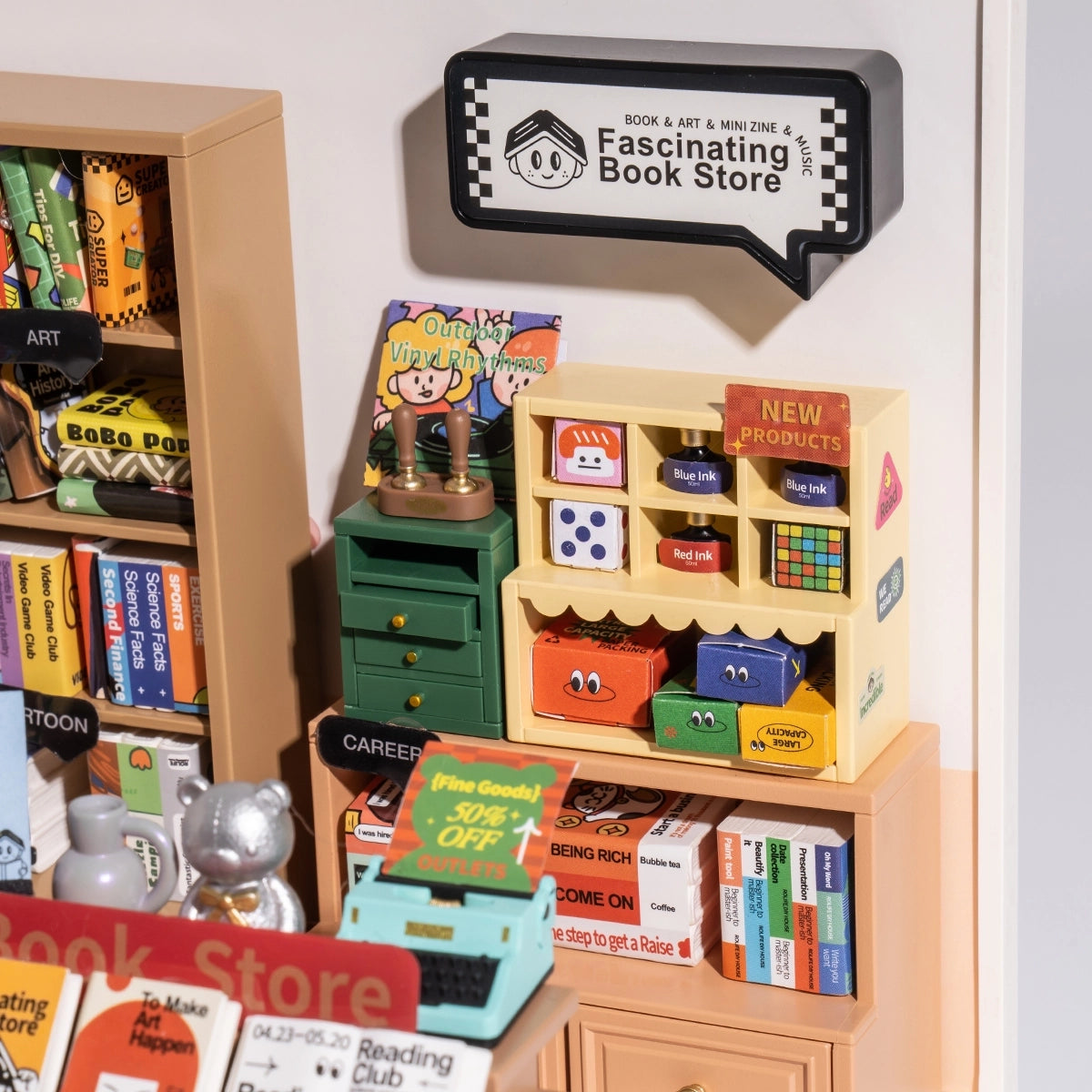 Fascinating Book Store - DIY Miniature House 8643